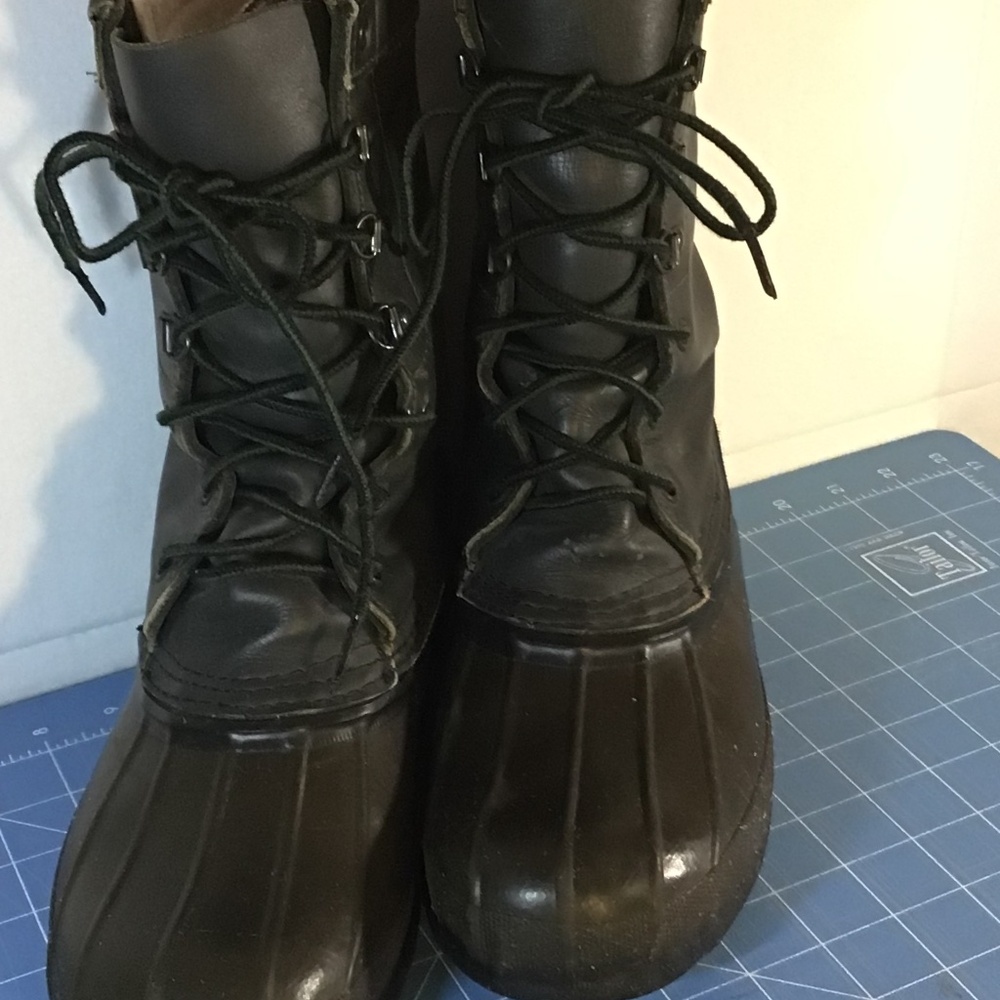 Men’s sz 7 (Women’s sz.9) LaCrosse Iceman Pac Boots, leather, waterproof